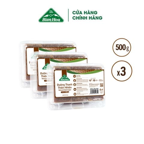  Combo 3 Hộp Đường thanh thiên nhiên Biên Hòa 500gr/hộp 