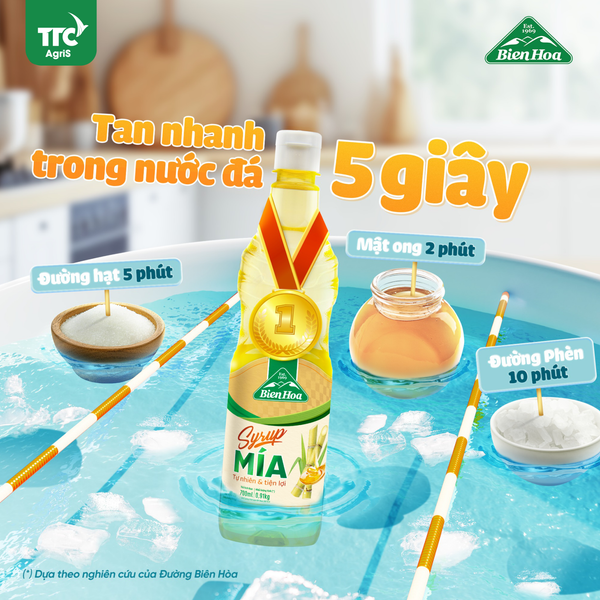  Combo 6 chai Syrup Mía Biên Hòa 400ml/Chai 