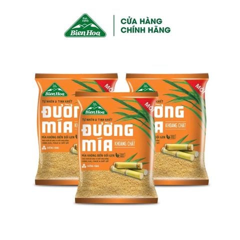  Combo 3 Đường mía khoáng chất Biên Hòa 1kg/túi 
