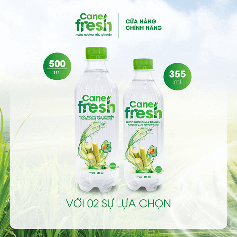  Combo 2 Thùng - Nước hương mía tự nhiên Cane Fresh 355ml/Chai/48chai 