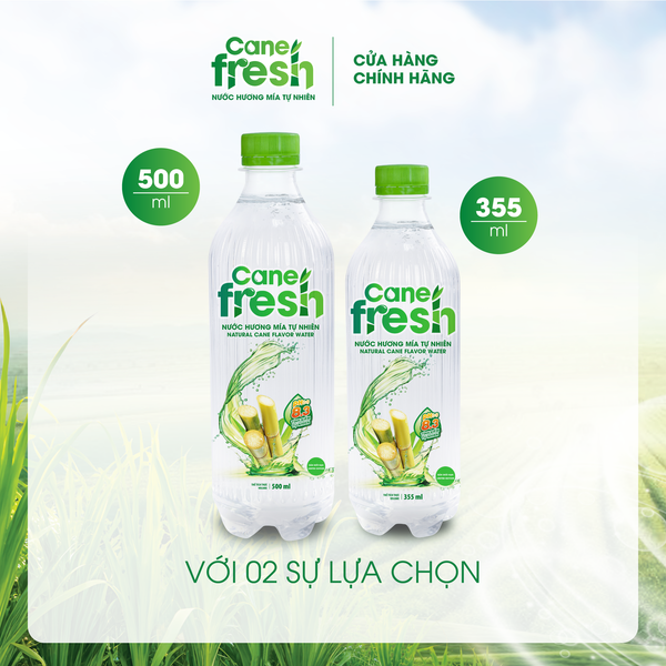  Thùng 24 chai Nước hương mía tự nhiên Cane Fresh 355ml/Chai 