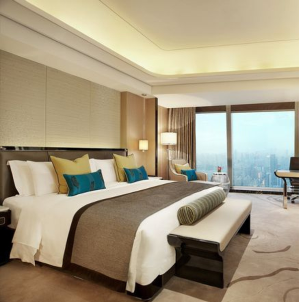 Chăn ga gối khách sạn trắng sọc 3cm C80/T20 300TC