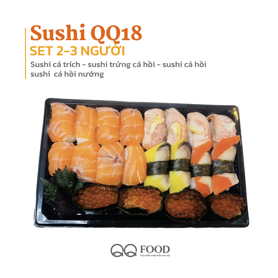  QQ18 Set sushi 2-3 người 
