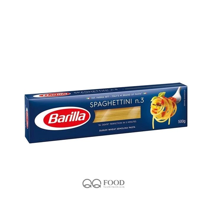  Mì Spaghetti sợi vừa số 3 Barilla hộp 500g 