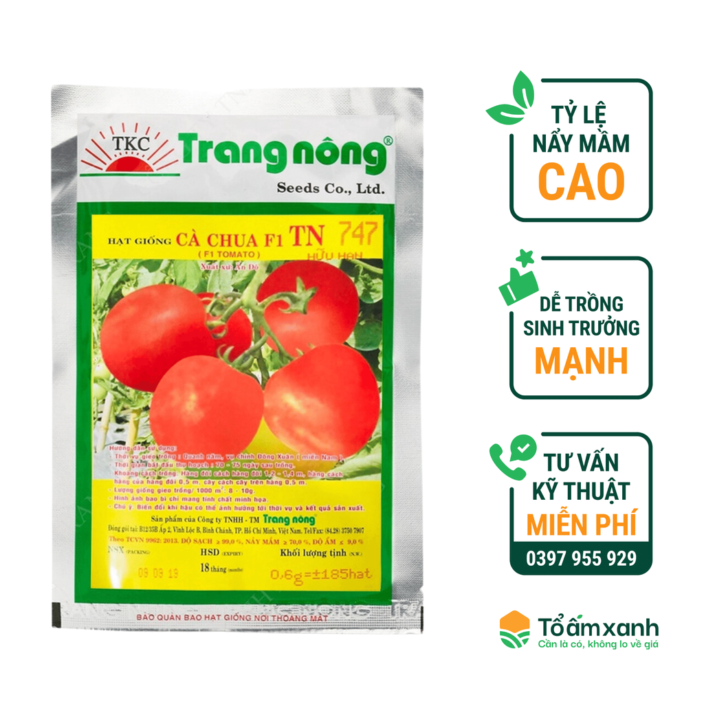 Hạt Giống Cà Chua F1 TN 747 - Trang Nông