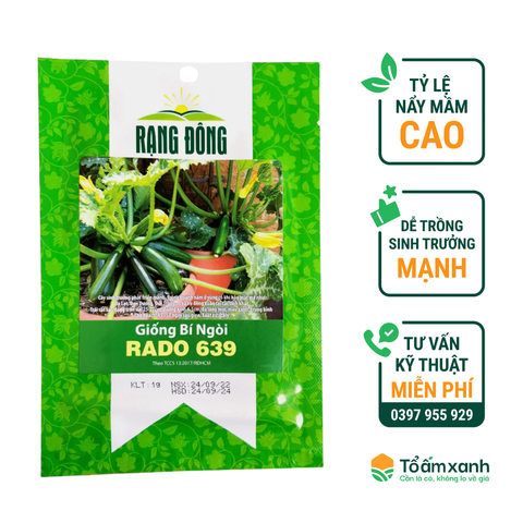 Hạt Giống Bí Ngòi Xanh RADO 639 - Rạng Đông 1 Gram