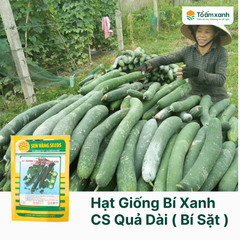 Hạt Giống Bí Xanh Cao Sản Quả Dài ( Bí Sặt 207) - Sen Vàng