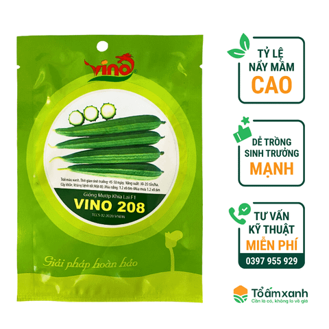 Hạt Giống Mướp Khía Lai F1 Vino 208 - Vino