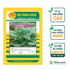 Hạt Giống Mồng Tơi Cao Sản Lá To - Sen Vàng