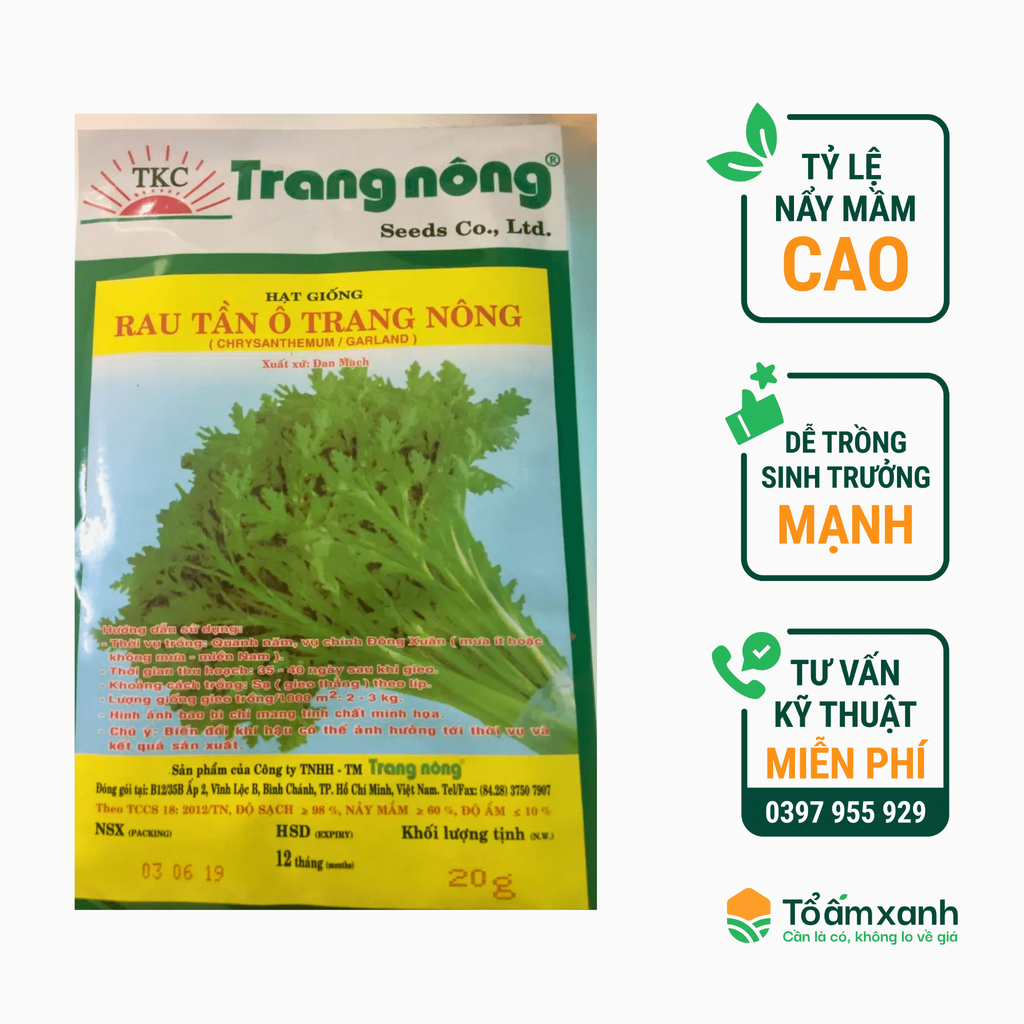 Hạt Giống Rau Tần Ô - Trang Nông
