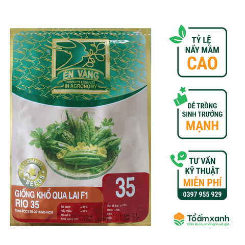 Hạt Giống Khổ Qua Lai F1 RIO 35 -  Én Vàng