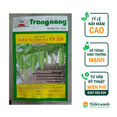 Hạt Giống Bầu Xanh F1 TN 218 - Trang Nông