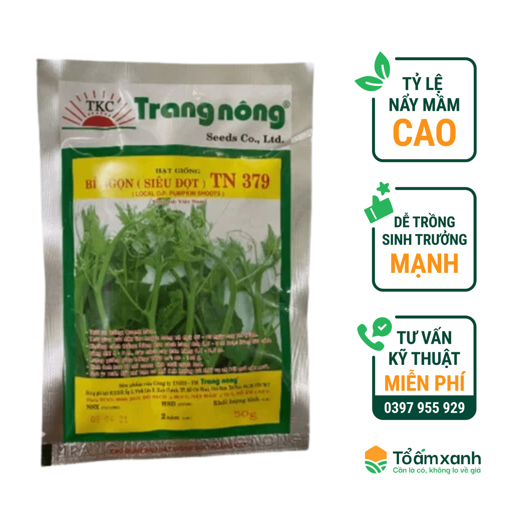 Hạt Giống Bí Ngọn (Siêu Đọt)  379 - Trang Nông