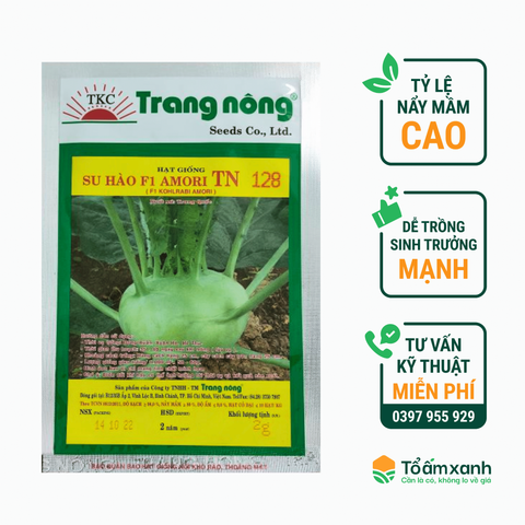 Hạt Giống Su Hào F1 TN 128 - Trang Nông  2 gram