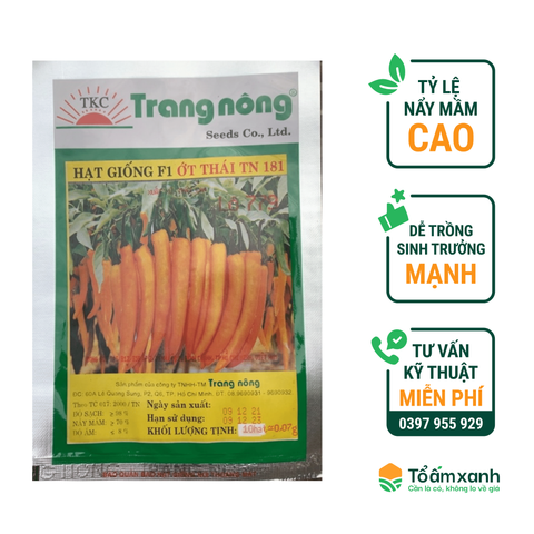 Hạt Giống Ớt Thái TN 181 - Trang Nông 10 Hạt