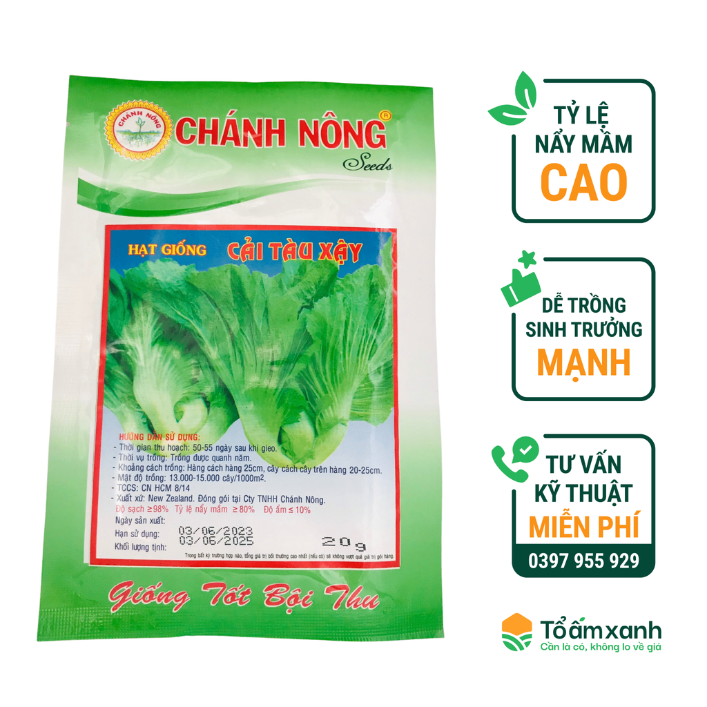 Hạt Giống Cải Tàu Xậy - Chánh Nông