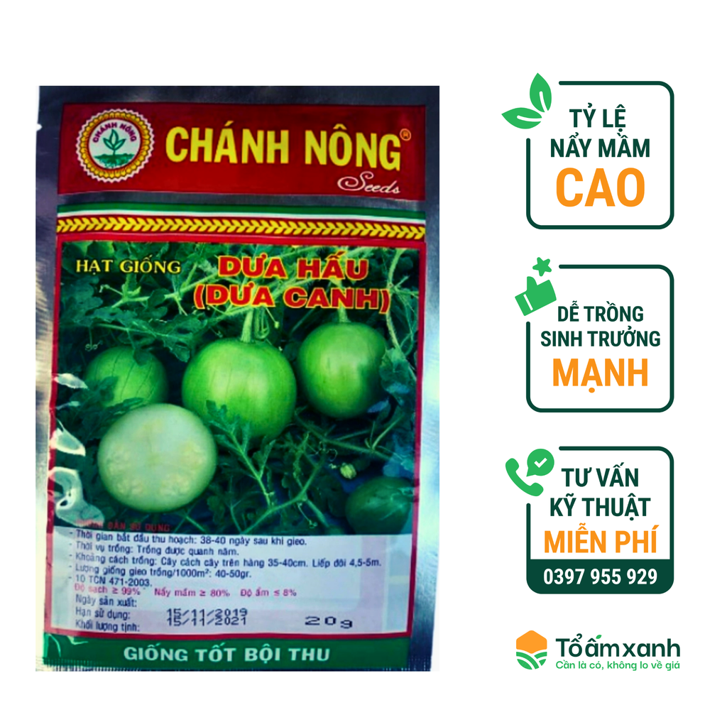 Hạt Giống Dưa Hấu (Dưa Canh) - Chánh Nông