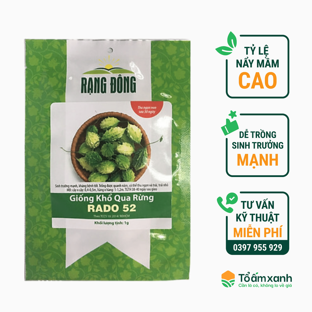 Hạt Giống Khổ Qua Rừng - Rạng Đông 1 gram
