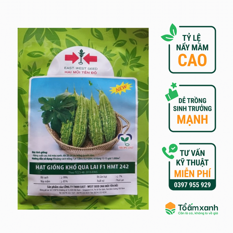 Hạt Giống Khổ Qua 242 - Hai Mũi Tên Đỏ 20 gram