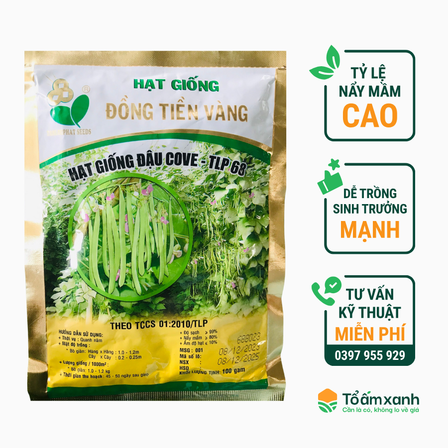 Hạt Giống Đậu Cove - TLP 68