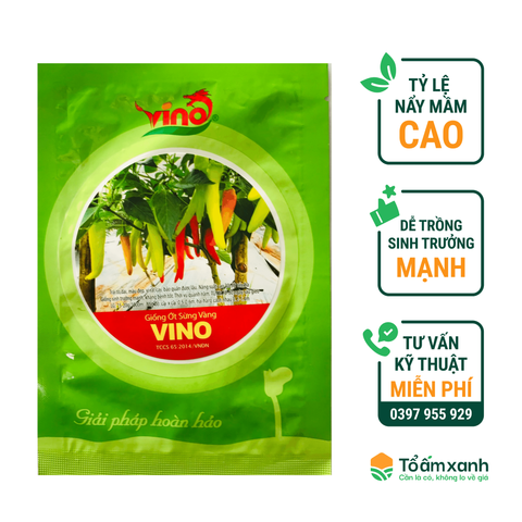 Hạt Giống Ớt Sừng Vàng - VINO