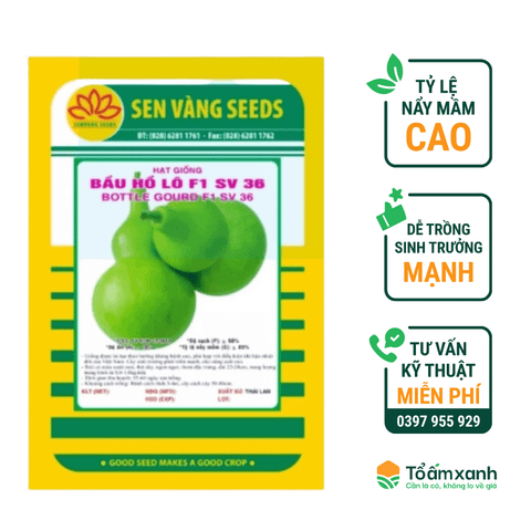 Hạt Giống Bầu Hồ Lô F1 SV 36 - Sen Vàng