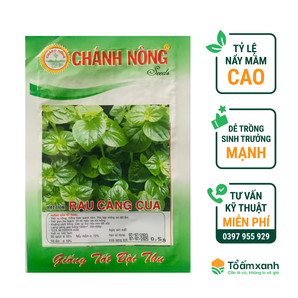 Hạt Giống Rau Càng Cua - Chánh Nông