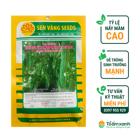 Hạt Giống Khổ Qua Tây (Mướp Ngọt) F1 SV 707 - Sen Vàng