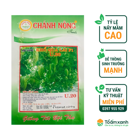 Hạt Giống Khổ Qua Lai F1 U.20 - Chánh Nông