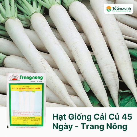 Hạt Giống Cải Củ 45 Ngày - Trang Nông