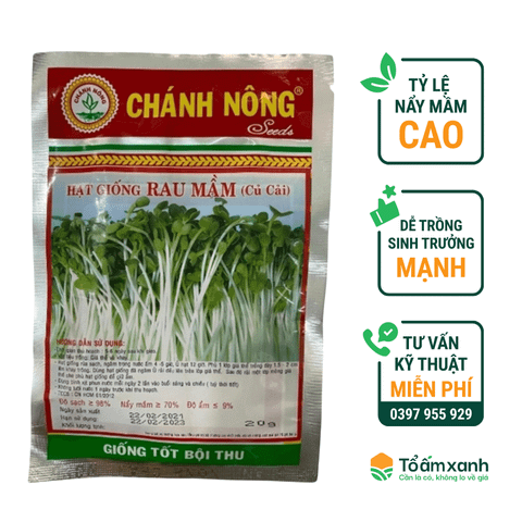 Hạt Giống Rau Mầm (Củ Cải) - Chánh Nông