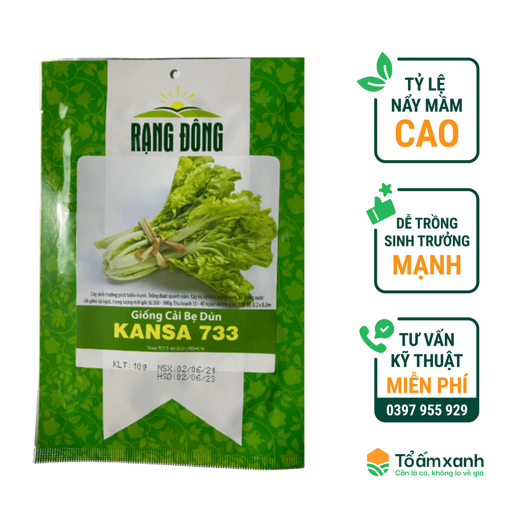 Hạt Giống Cải Bẹ Dún KANSA - Rạng Đông