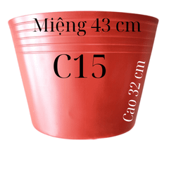 Chậu Dẻo C Đỏ