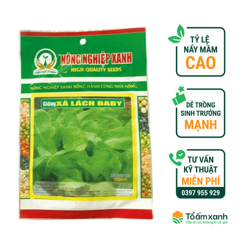 Hạt Giống Xà Lách BABY - Nông Nghiệp Xanh 10 Gram