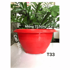 Chậu Tròn Đỏ T