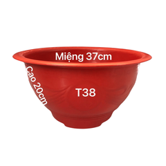 Chậu Tròn Đỏ T