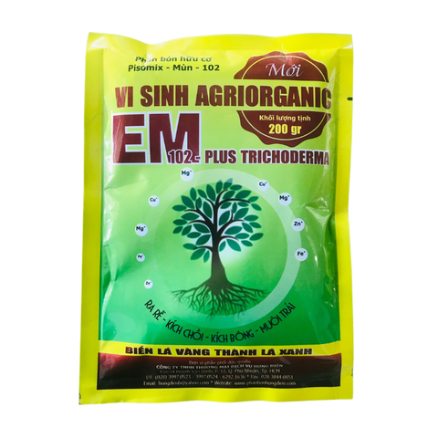 Phân Bón Hữu Cơ Vi Sinh AGRIORGANIC - EM 102 Plus Trichoderma