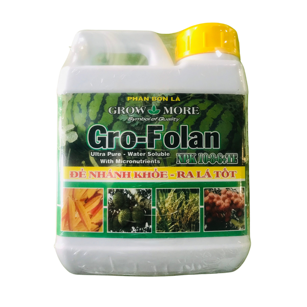 Phân Bón Lá Growmore Gro-Folan 10-8-6+TE