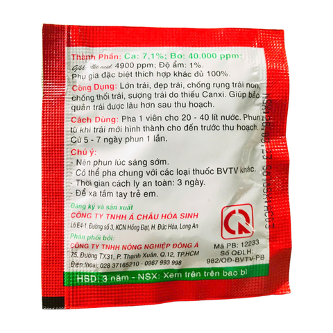 Phân Bón Canxi Bo Viên Sủi Đ/Á - 10 gram