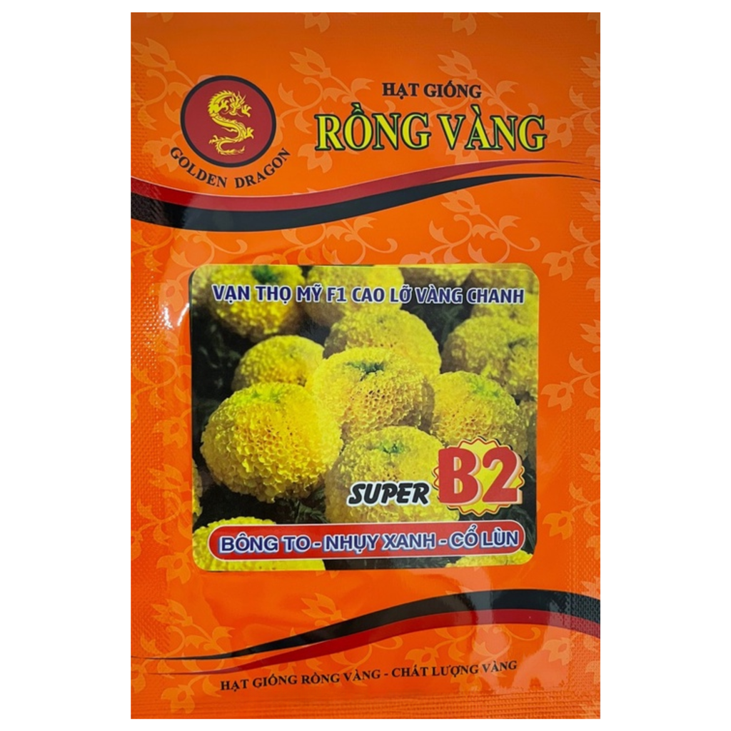 Hạt Giống Hoa Thọ Thái Vàng Chanh Rồng Vàng - 1 gram - 300 Hạt
