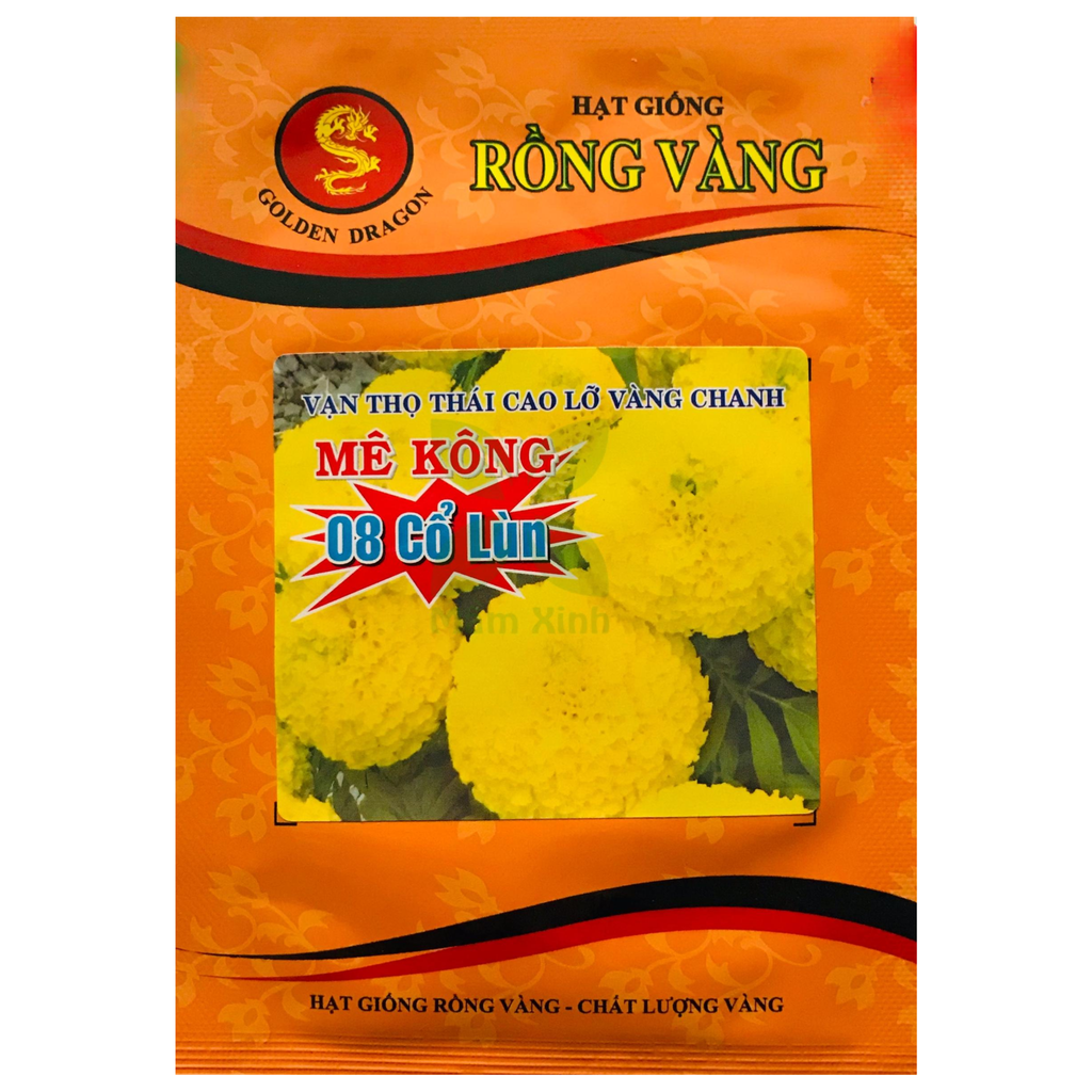 Hạt Giống Hoa Thọ Thái Vàng Chanh Rồng Vàng - 1 gram - 300 Hạt
