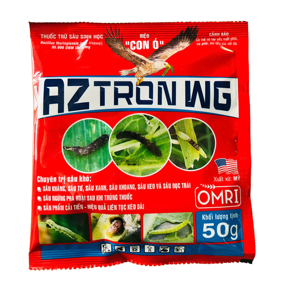 Thuốc Trừ Sâu Sinh Học AZTRON WG (CON Ó) 50gram