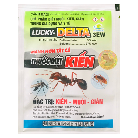 Chế Phẩm Diệt Muỗi, Kiến, Gián LUCKY-DELTA 3EW