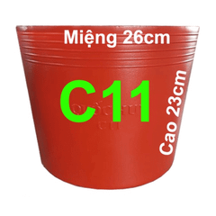 Chậu Dẻo C Đỏ