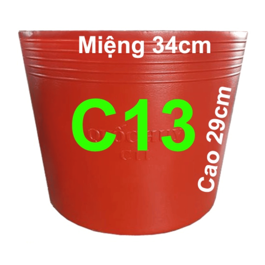 Chậu Dẻo C Đỏ