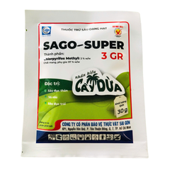 Thuốc Trừ Sâu Dạng Hạt SAGO-SUPER 3GR (Dạng túi lọc) - 30gram