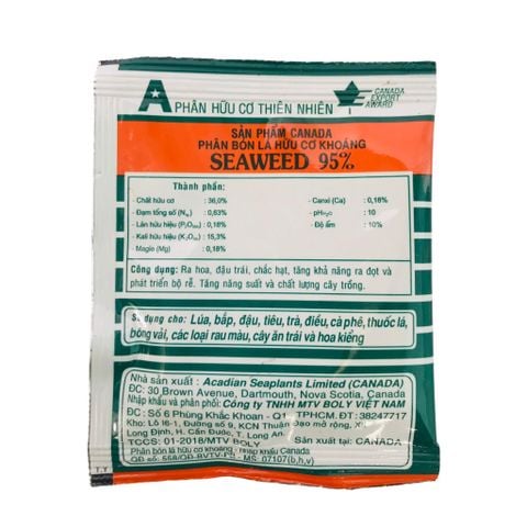 Phân Bón Lá Hữu Cơ Rong Biển Seaweed (Canada) 10G/Gói