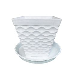 Chậu Nhựa Mvl 130 + Dĩa Đựng Chậu Vừa