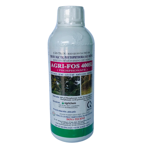 Thuốc Trừ Bệnh Agri-Fos 400Sl Phosphonate 1Lít - Chuyên Cây Sầu Riêng