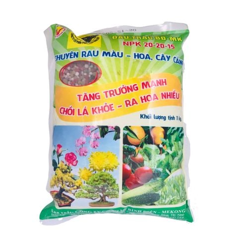 Phân Bón ĐTĐN Hỗn Hợp NPK 20-20-15 - Chuyên Rau Màu - Hoa, Cây Cảnh - 1Kg